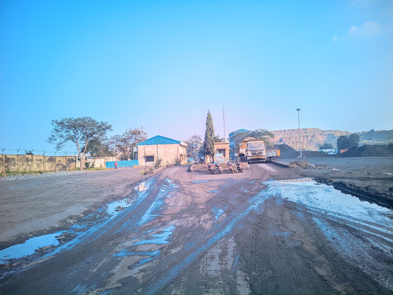 Internal plant road and infrastructure at Rukhmai Infrastructures facility, Gondegaon